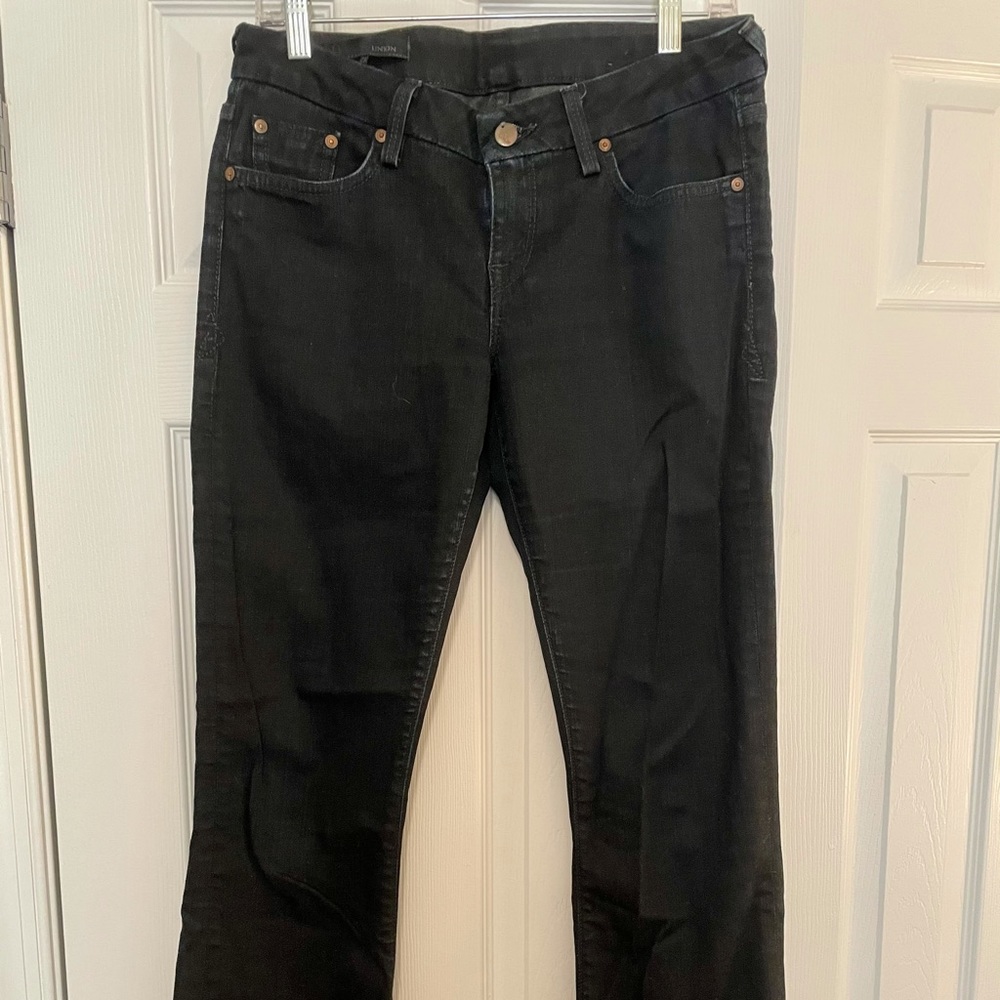Union Flare Jeans - Onyx Style - Dark Blue Wash
